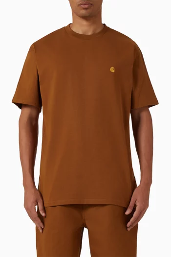 تي شيرت تشيس بشعار الماركة قطن