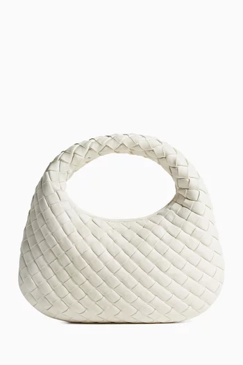 Baby Veneta Top-handle Bag in Intrecciato Leather