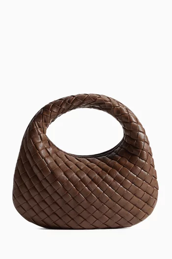 حقيبة بيبي فينيتا بيد علوية جلد مجدول