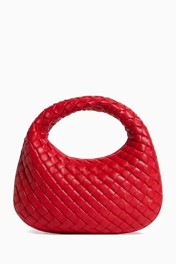 Baby Veneta Top-handle Bag in Intrecciato Leather