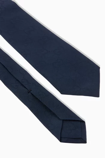 GG Tie in Silk-cotton
