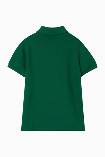 تي شيرت بولو بشعار الماركة قطن