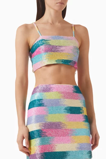 Nerina Embellished Crop Top