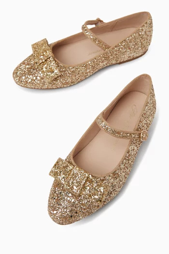 Ellen Glitter Ballerina Shoes