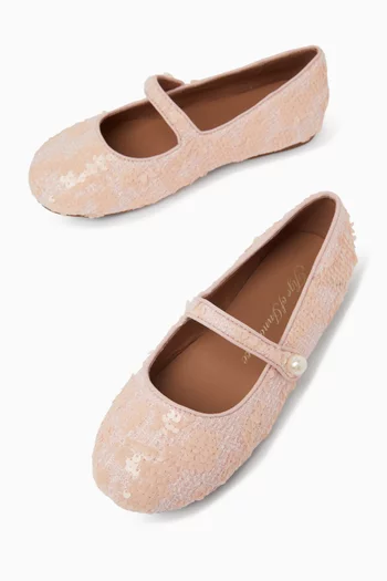 Elin 2.0 Sequin-embellished Ballerina Shoes