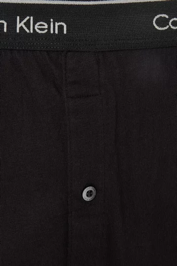 طقم بوكسر تراد بشعار الماركة قطن، 3 قطع