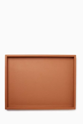 Medium Osvaldo Tray in Leather
