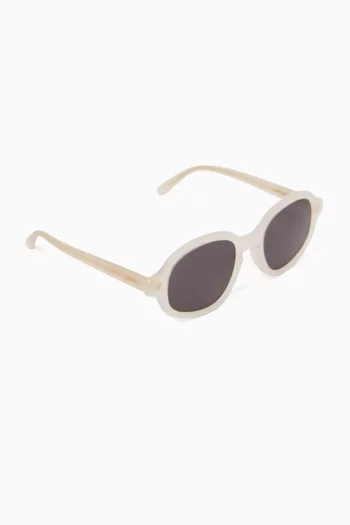 Delta Round Sunglasses in Acetate
