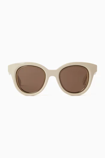 Mini Anagram Butterfly Sunglasses in Acetate