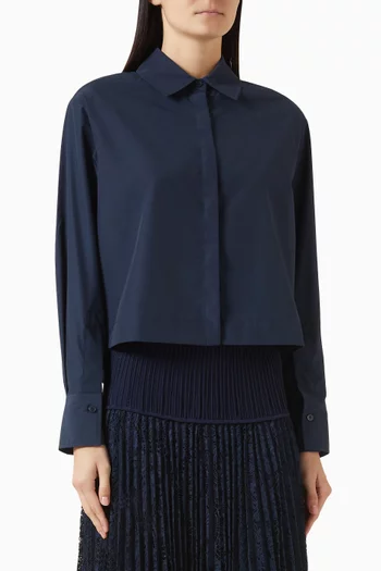 Kacey Pleated-lace Shirt