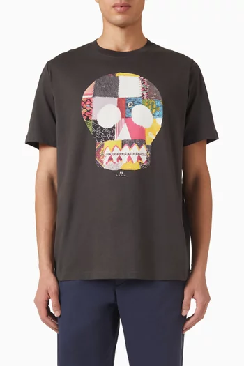 Skull T-shirt in Cotton