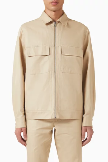 Zip Overshirt in Cotton & Linen