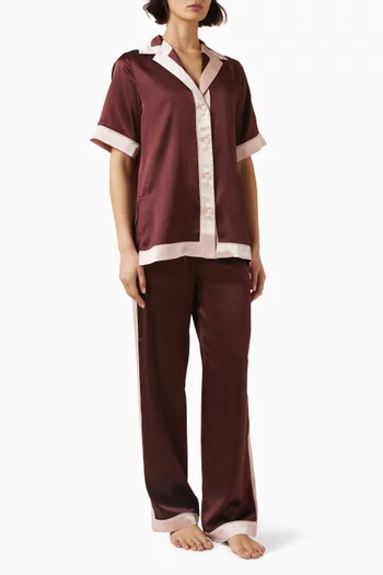 طقم بيجاما تيلدا حرير