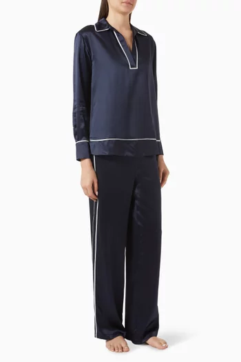 طقم بيجاما أنيتا حرير