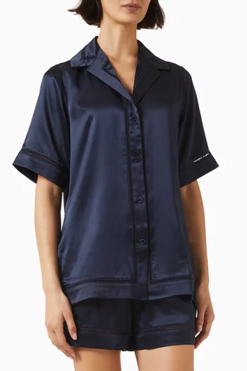 طقم بيجاما مارلين حرير