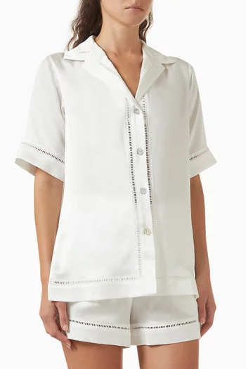 طقم بيجاما مارلين حرير