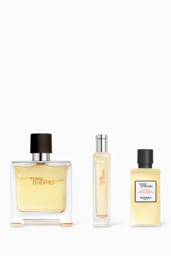 Terre d’Hermès Gift Set, Parfum, 75ml + 15ml + 40ml