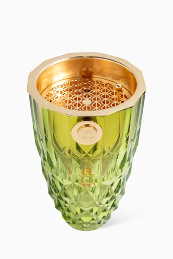 مبخرة كريستال، ذهبي وأخضر