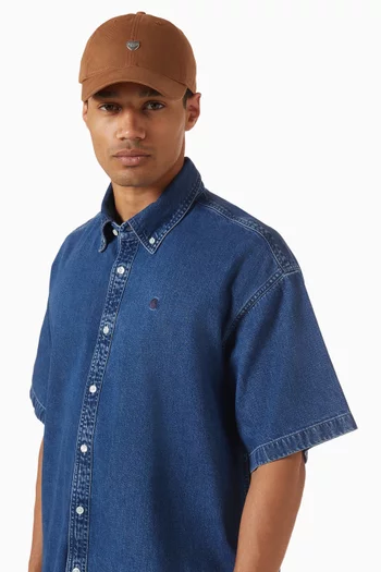 Heart Metal Cap in Cotton Twill