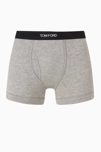 Logo-waistband Boxer Briefs in Cotton-blend