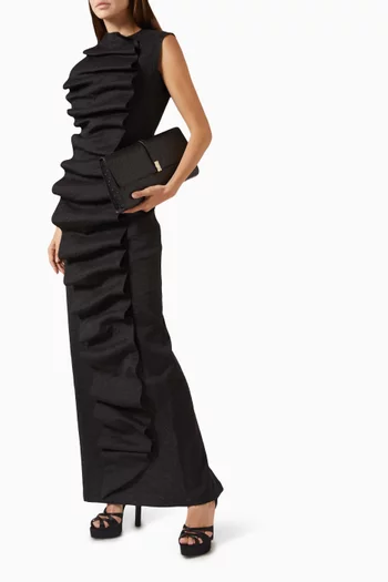 Bib-front Maxi Dress