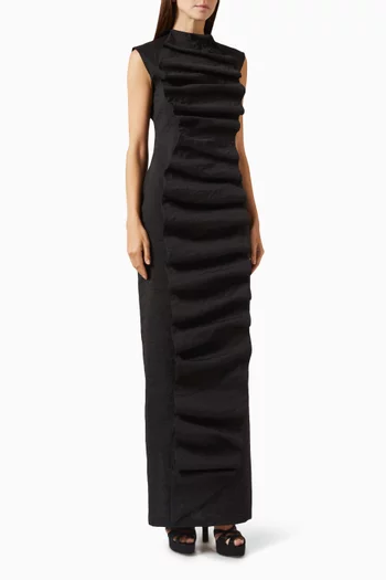Bib-front Maxi Dress