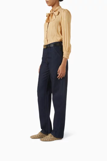 Ragazzo Mules in GG Canvas