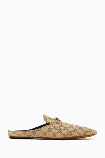 Ragazzo Mules in GG Canvas