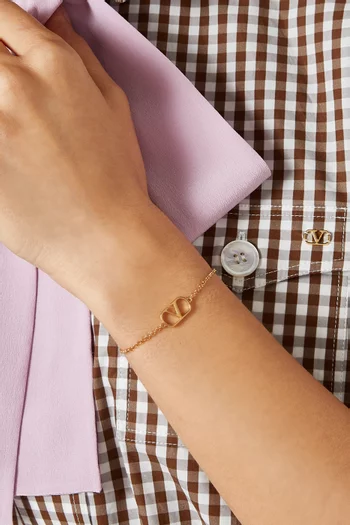 VLogo Signature Bracelet in Metal