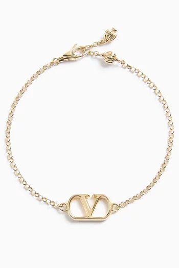 VLogo Signature Bracelet in Metal