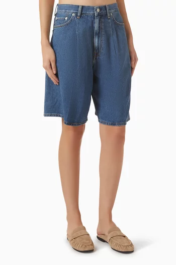 Wide-leg Shorts in Denim