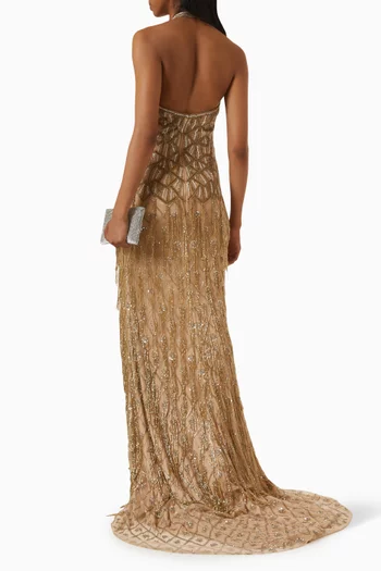 Bead-embellished Gown