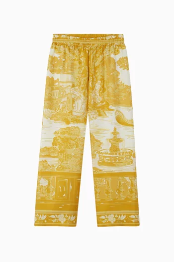 Grotto Pants in Silk Twill