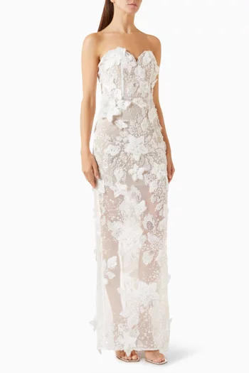 Dahlia Bridal Strapless Maxi Dress