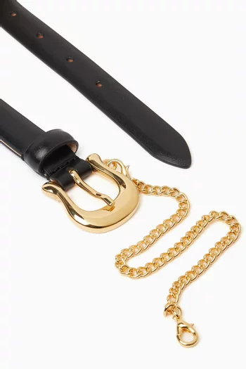 Luzia Chain Belt in Leather