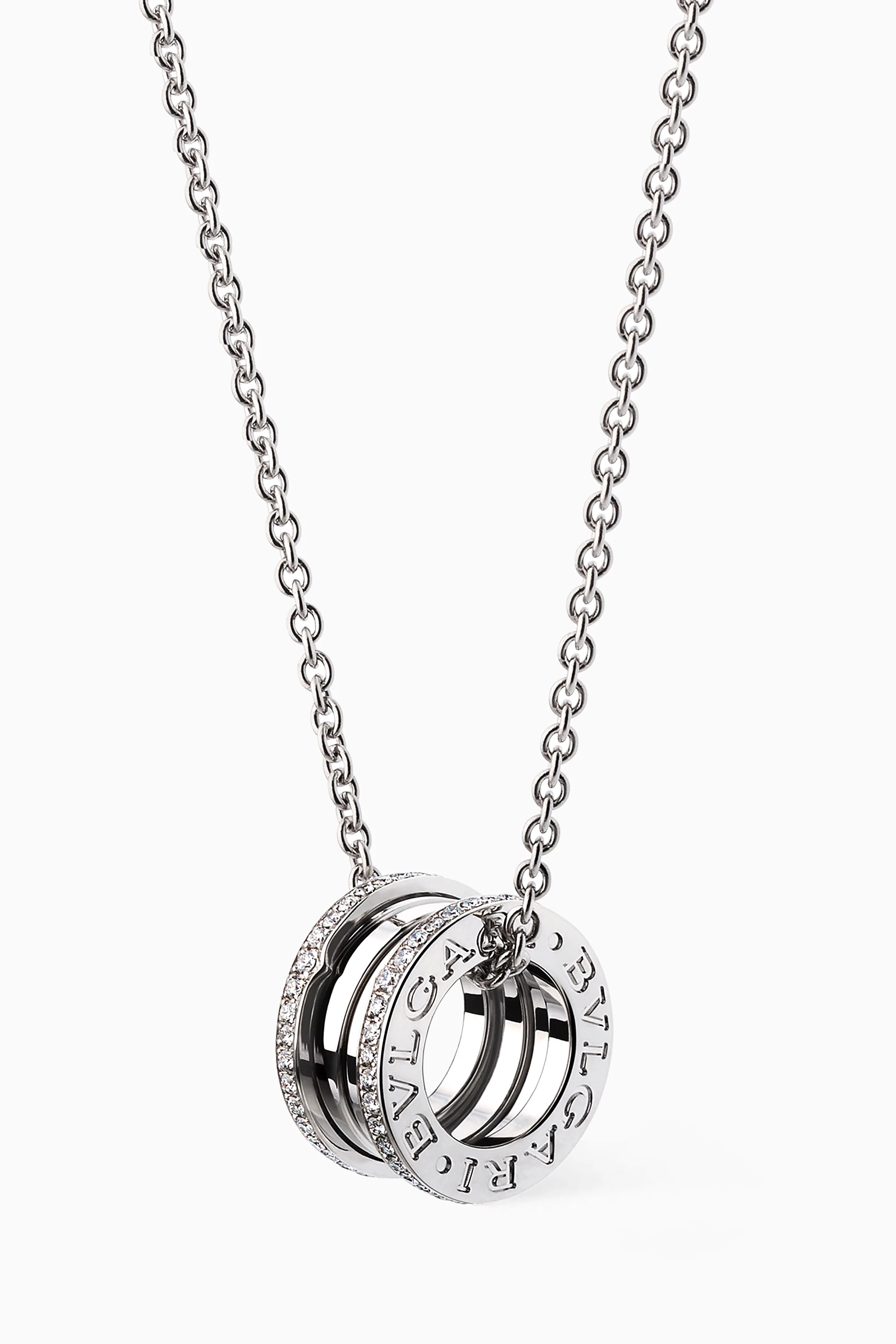 Bvlgari necklace with sale diamonds