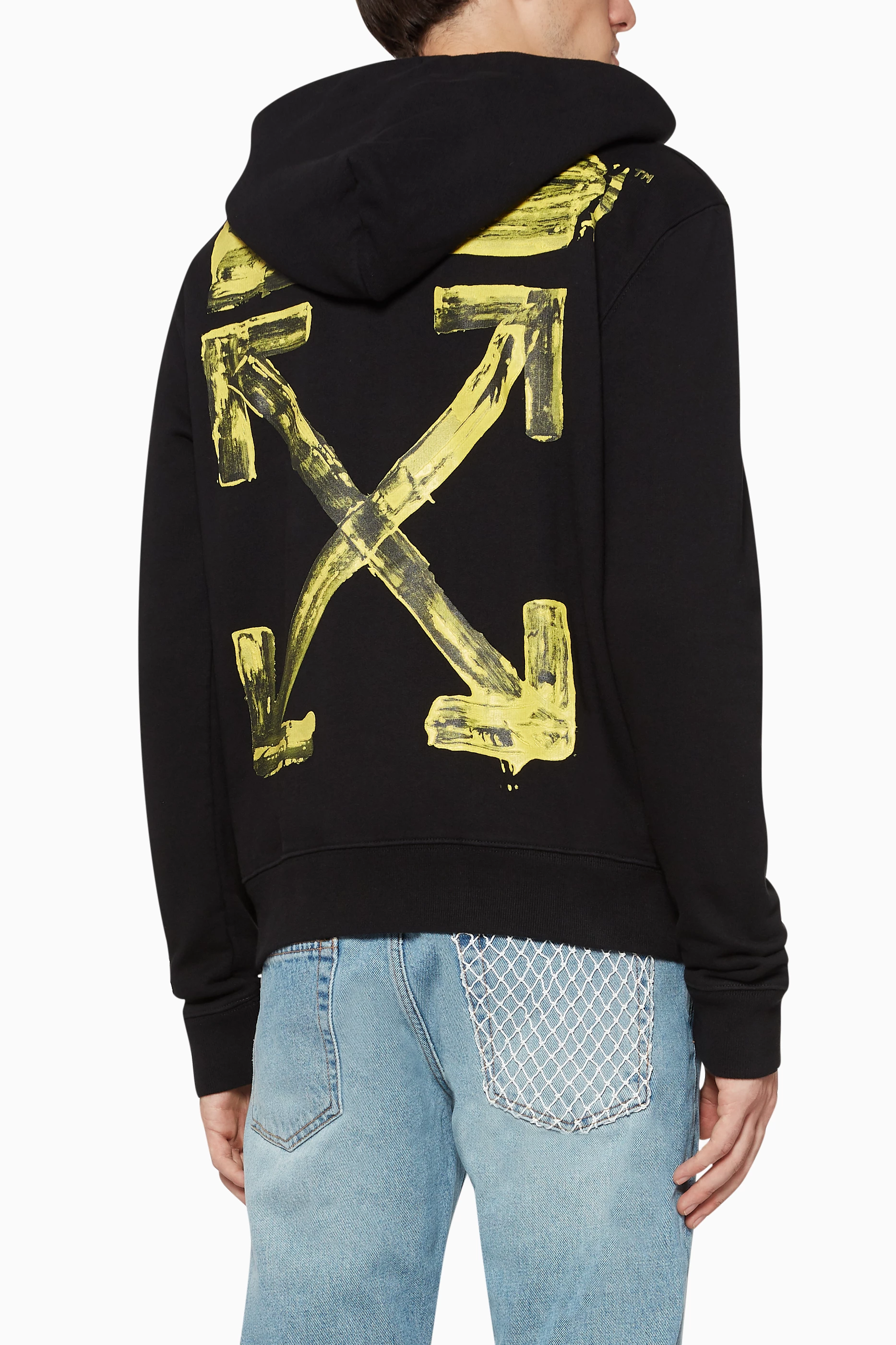 Off white acrylic deals arrows hoodie