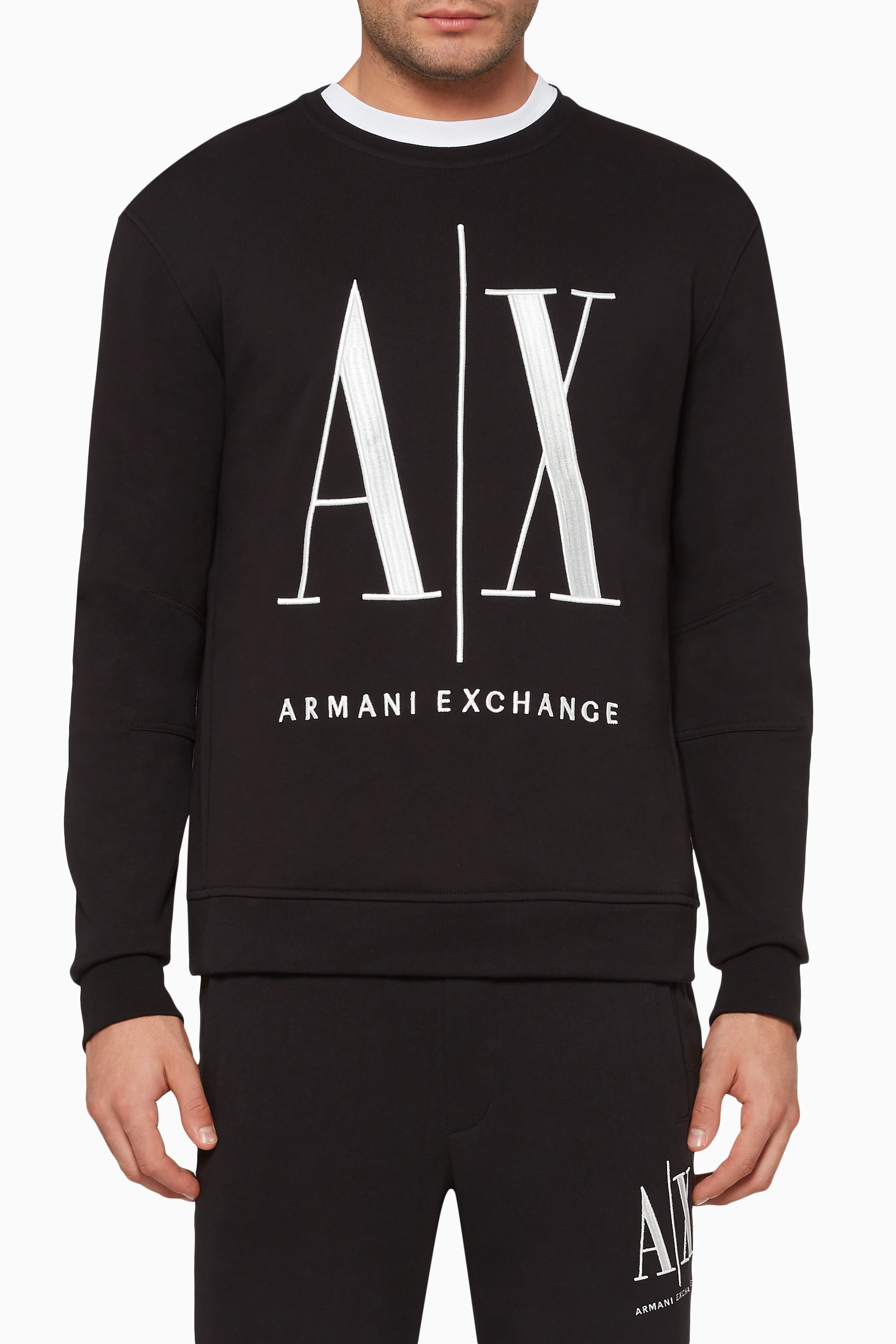 Armani Exchange FELPA - Sweatshirt - black 