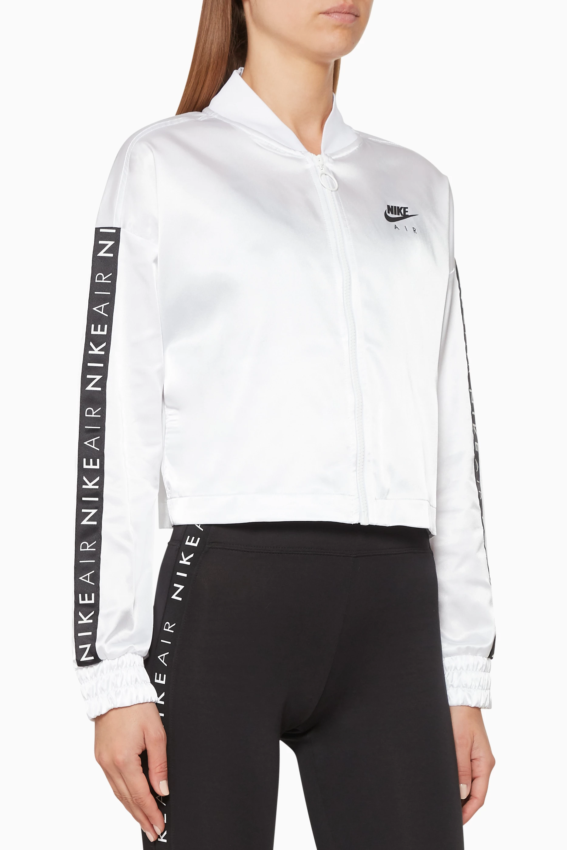 Nike satin track jacket hot sale