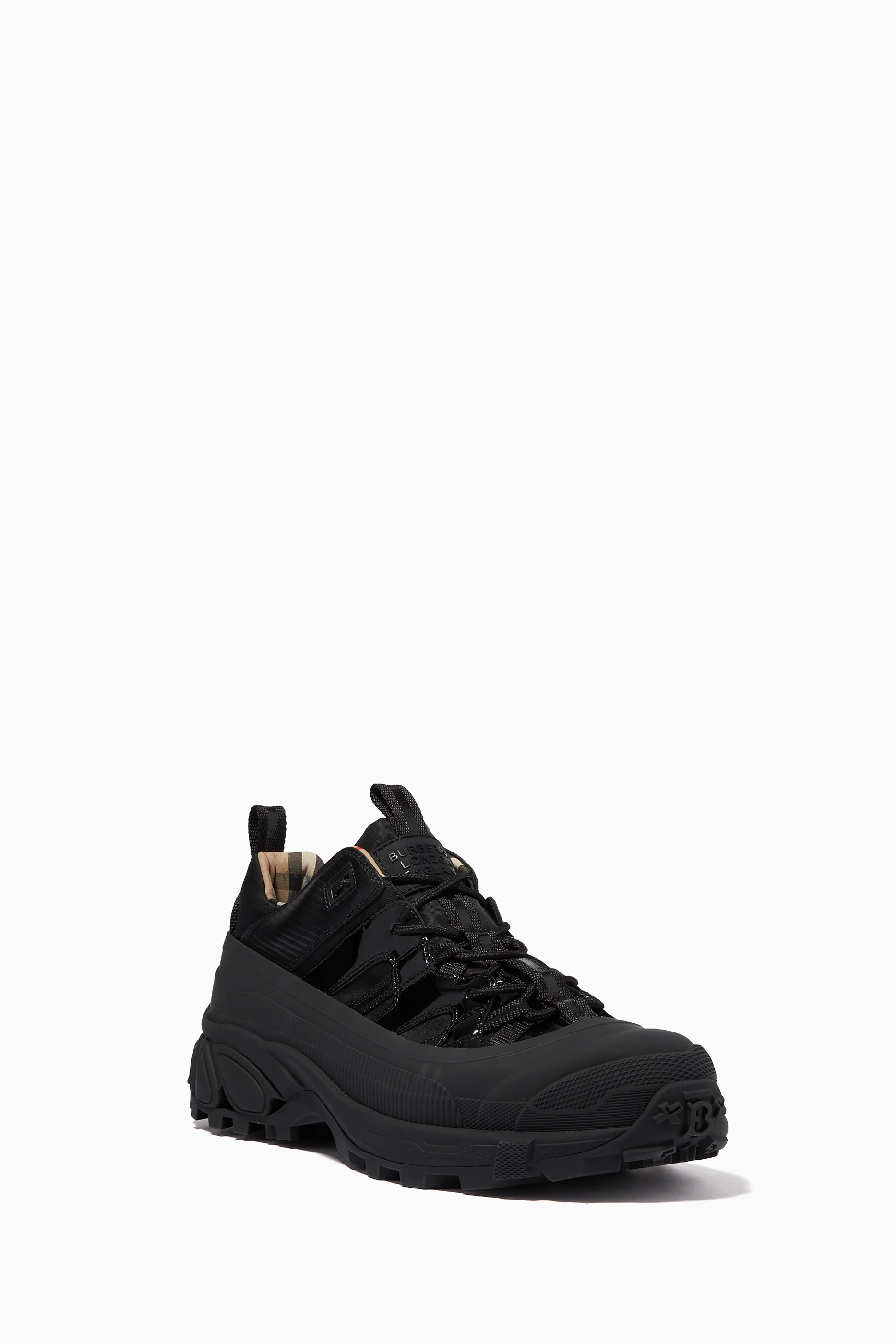 burberry arthur sneaker leather