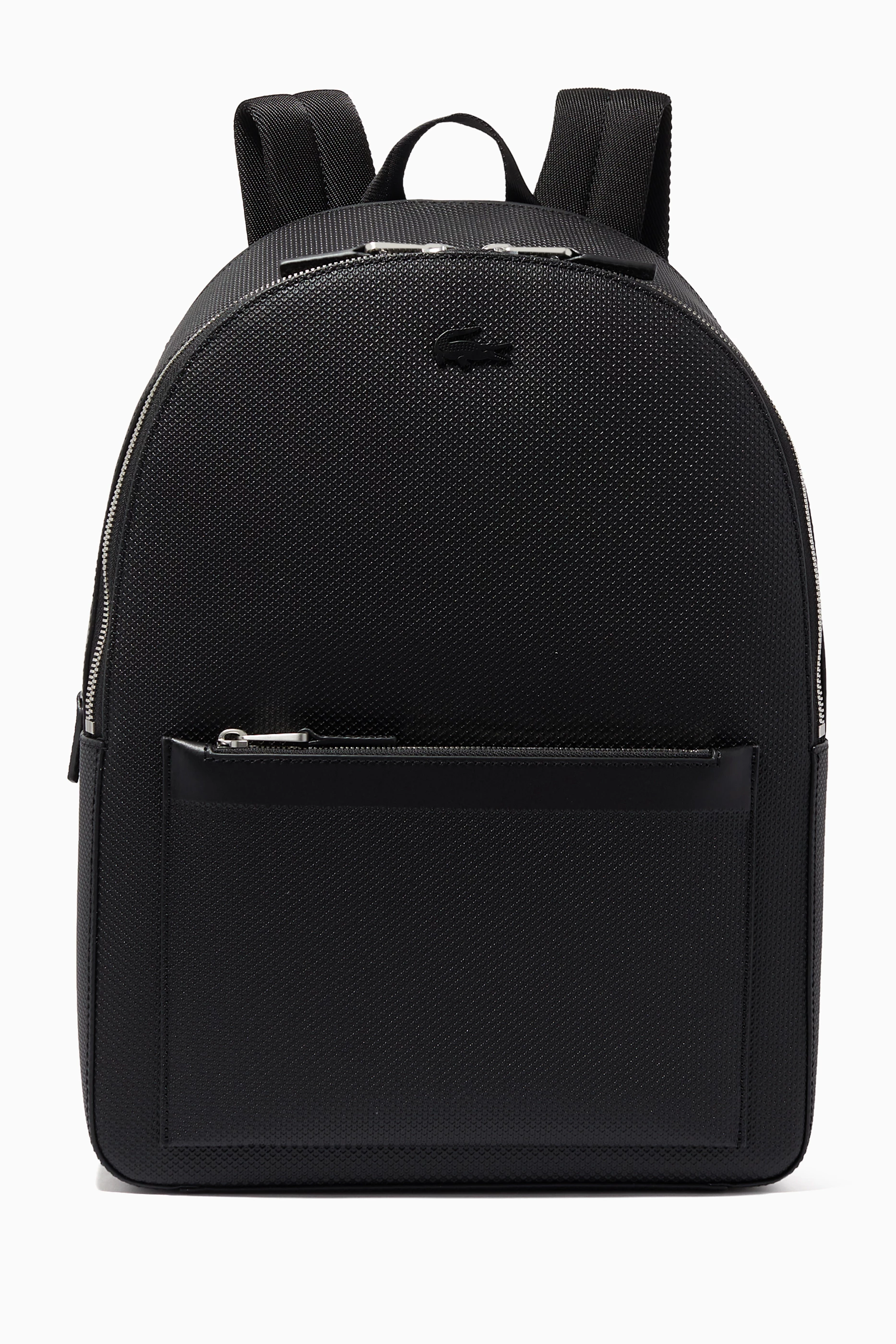Lacoste best sale leather backpack