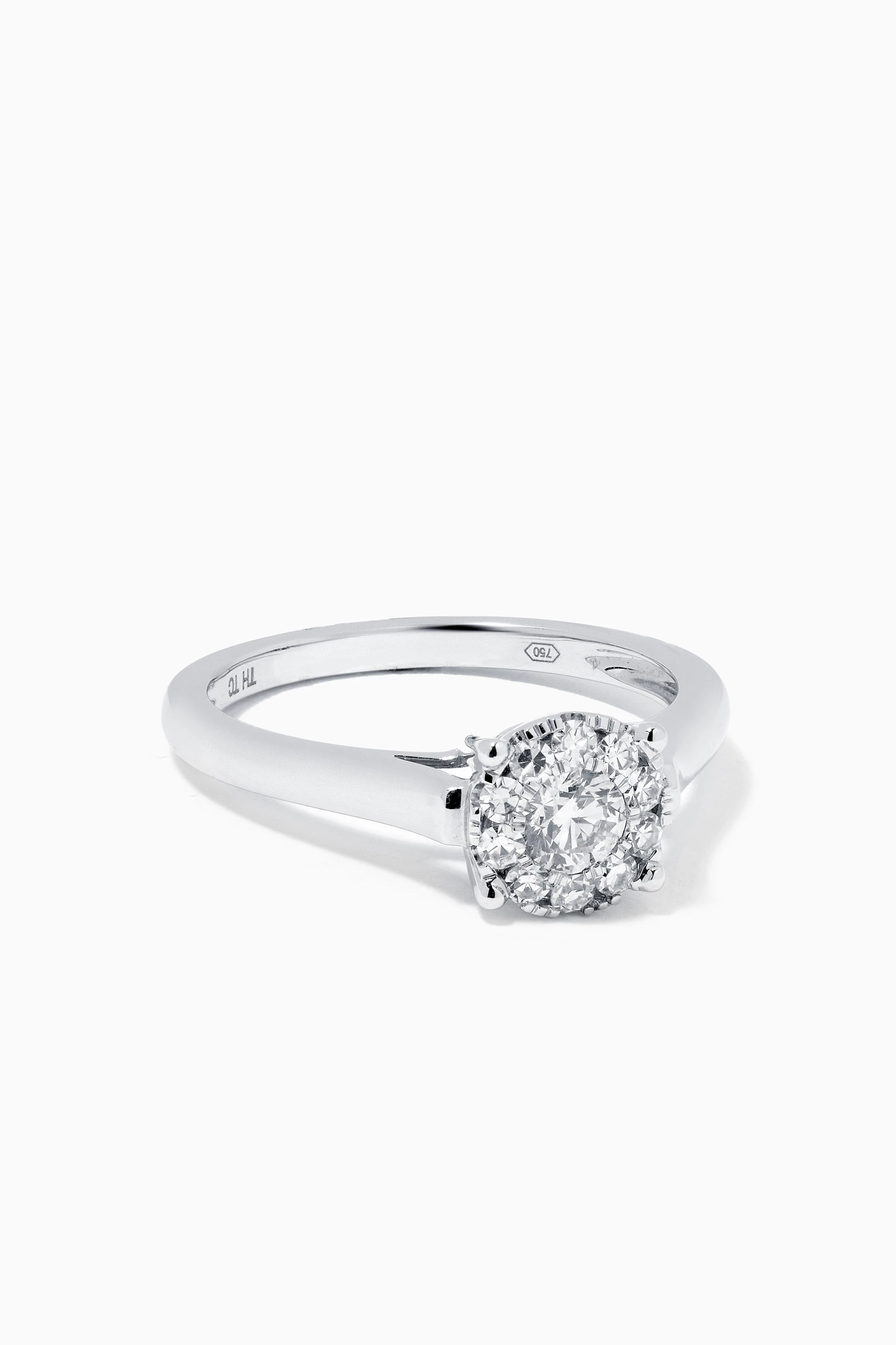 White gold top rings price