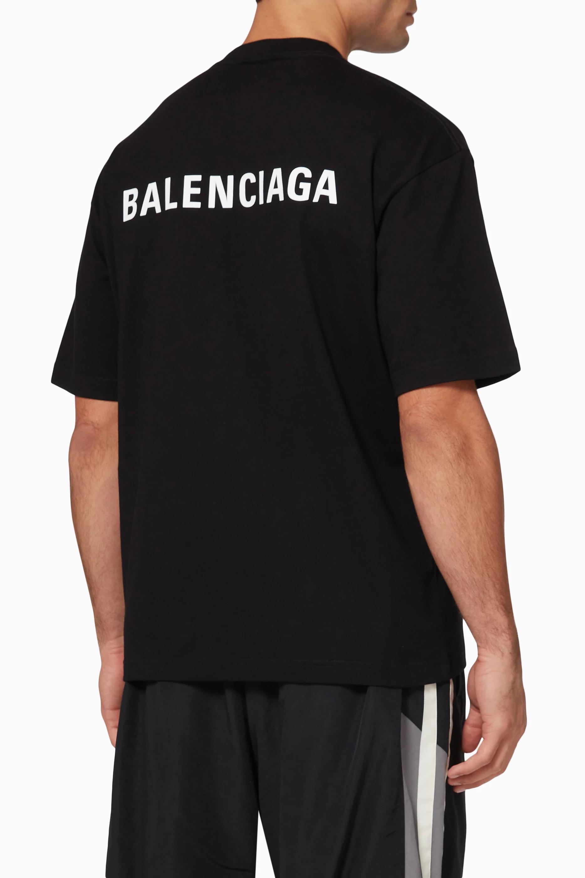 Black balenciaga outlet t shirt