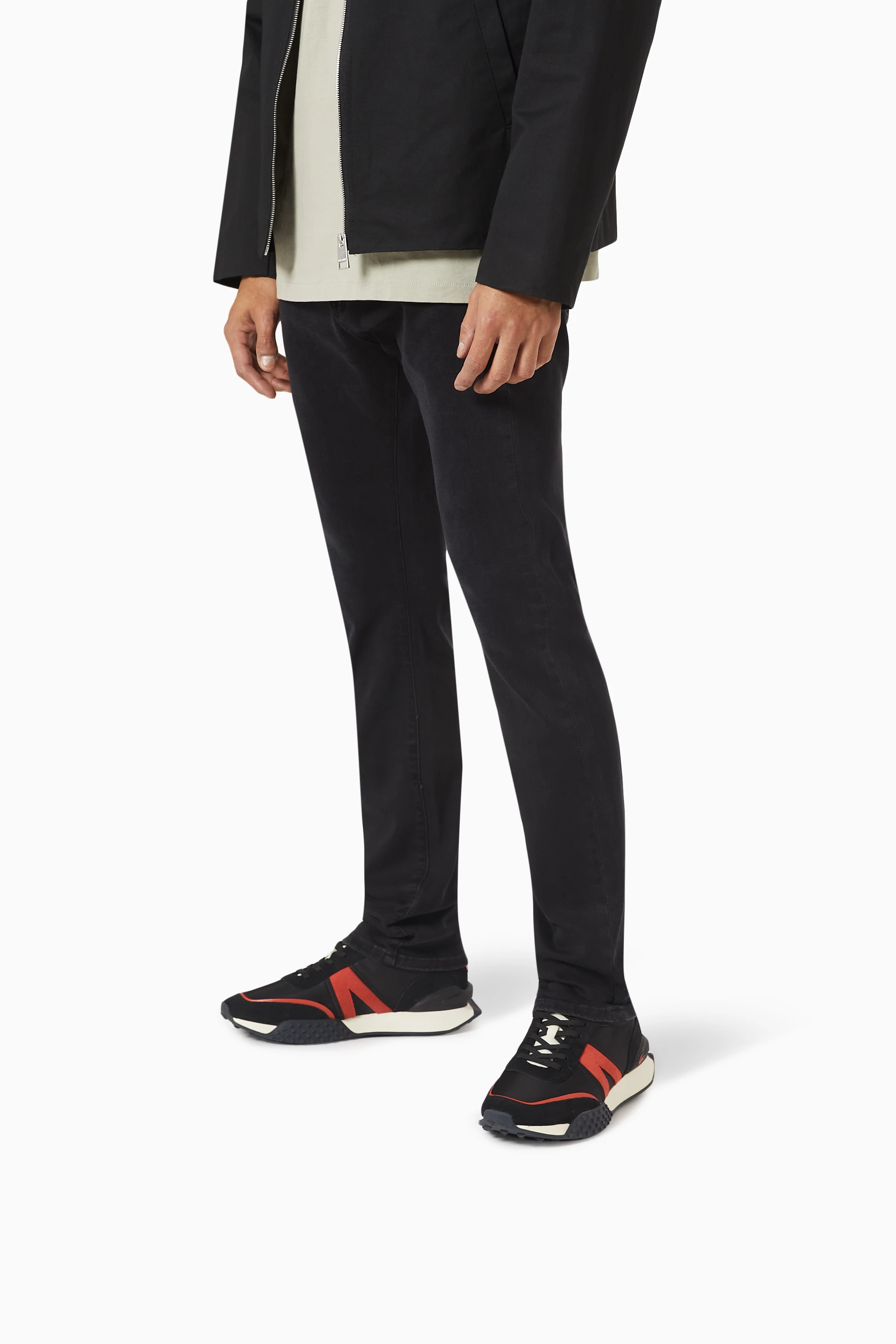 men's lacoste l spin deluxe 2.0 synthetic trainers