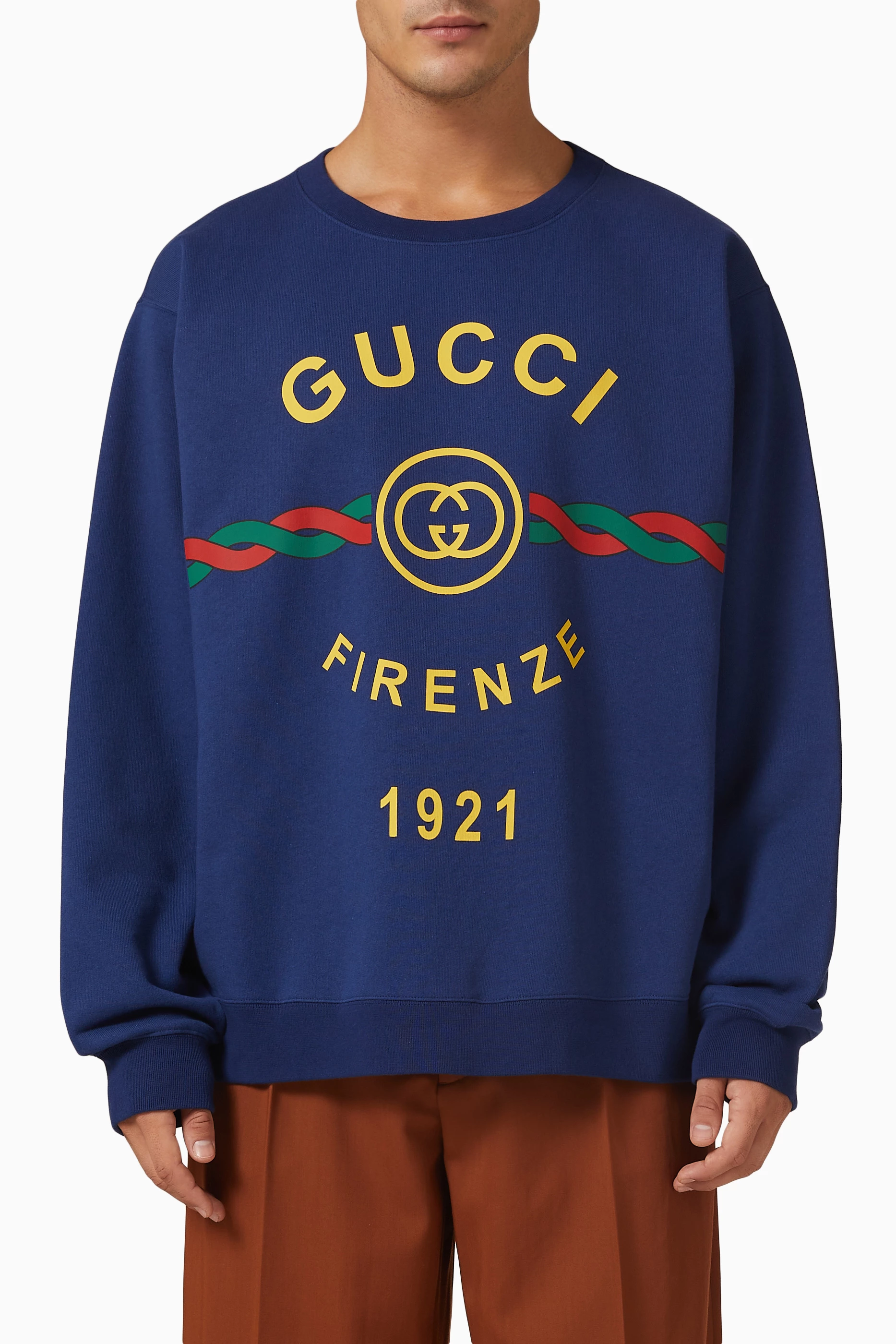 Blue 2024 gucci sweatshirt