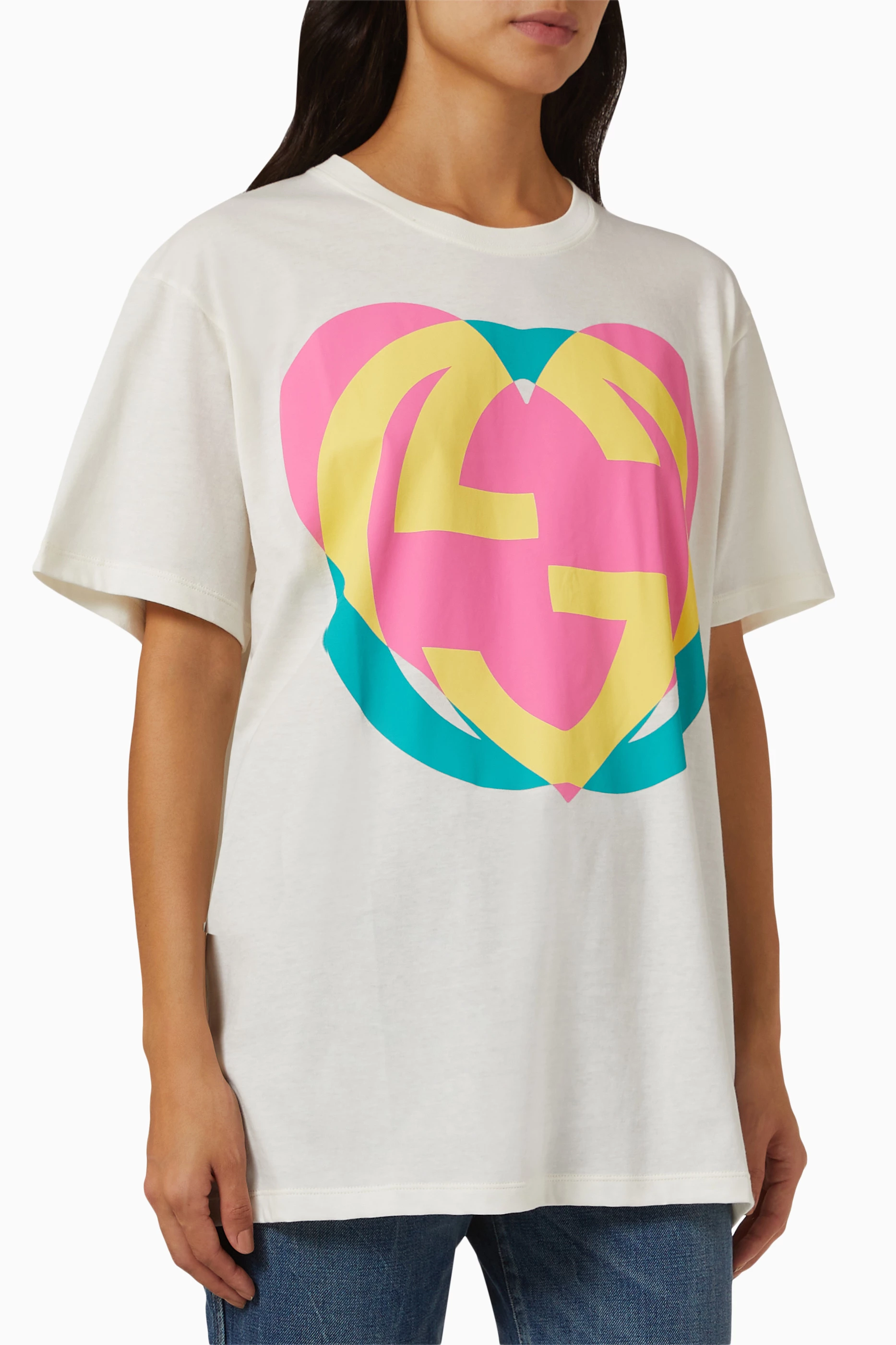 Gucci heart sales t shirt
