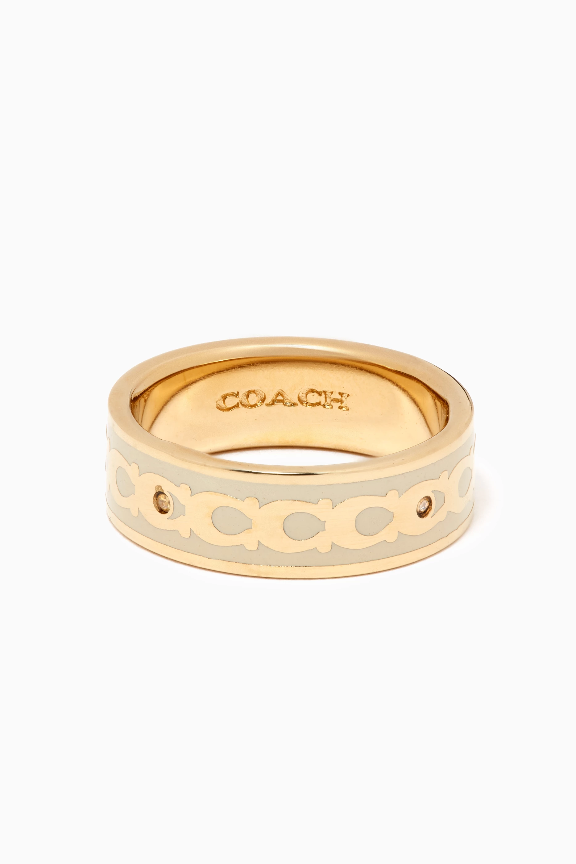 Coach gold ring new arrivals