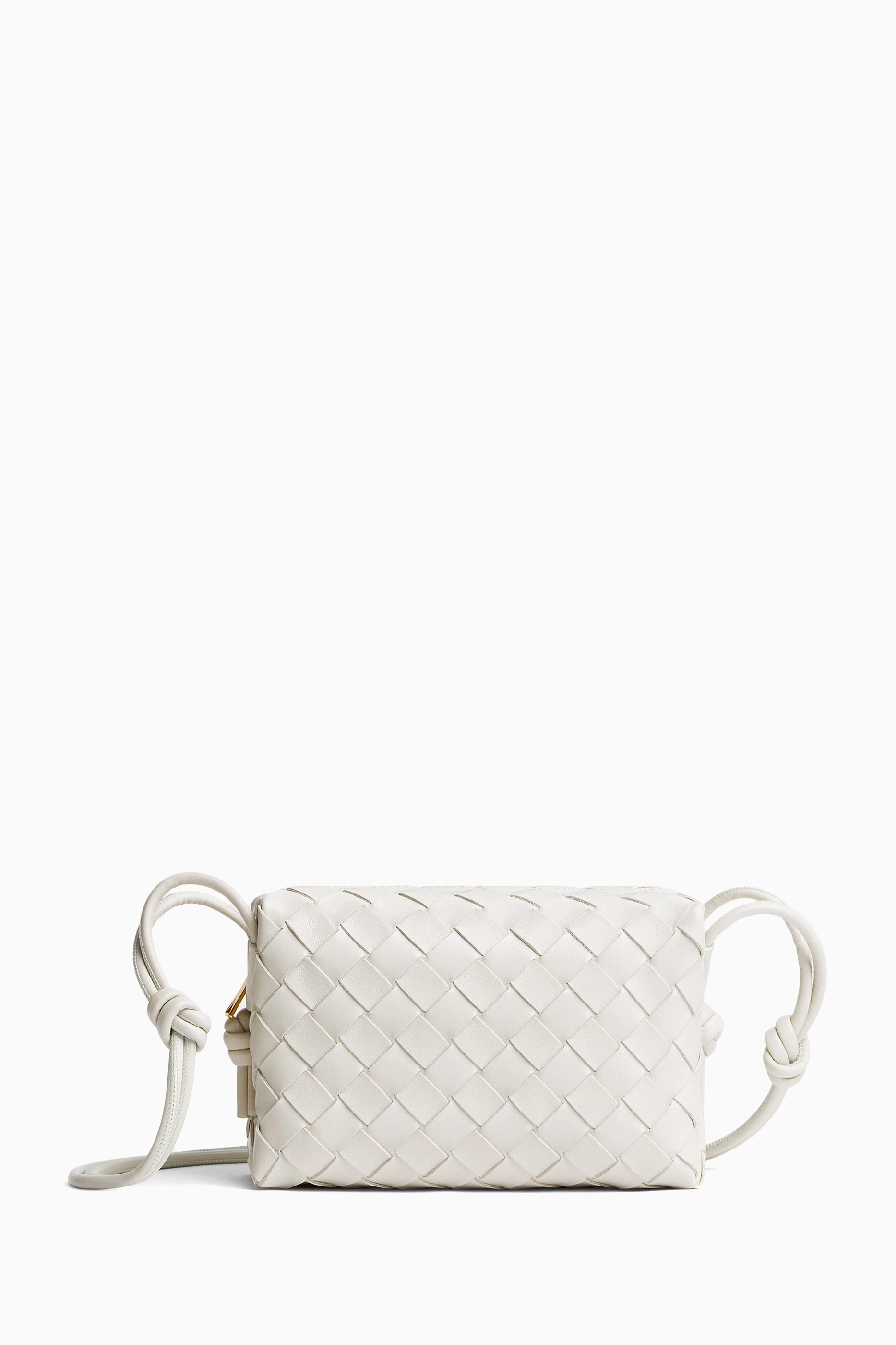 Bottega Veneta® Candy Loop Camera Bag in White. Shop online now.