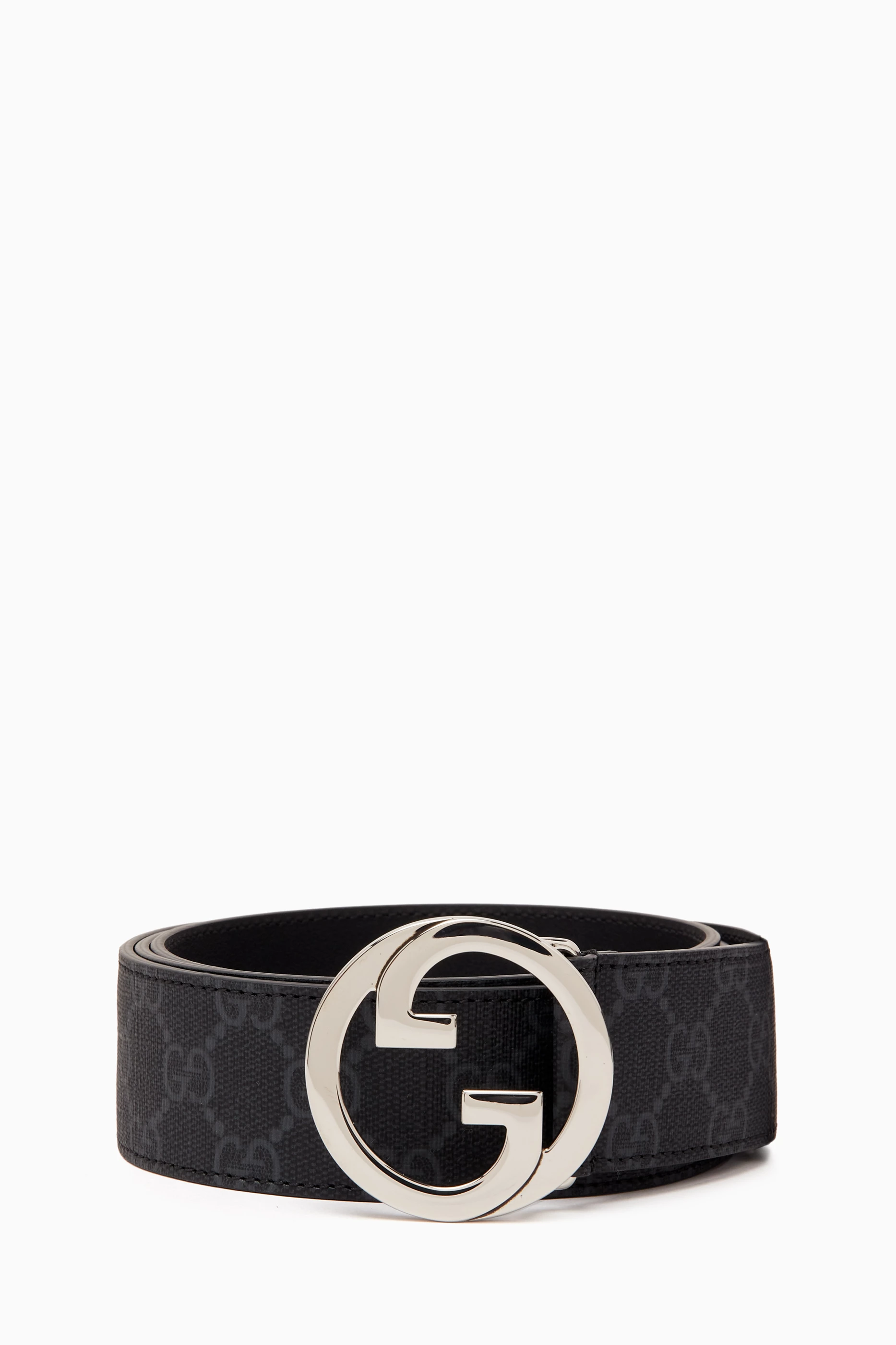 Buy Gucci Black GG Pattern Supreme Belt for Men in Bahrain Ounass