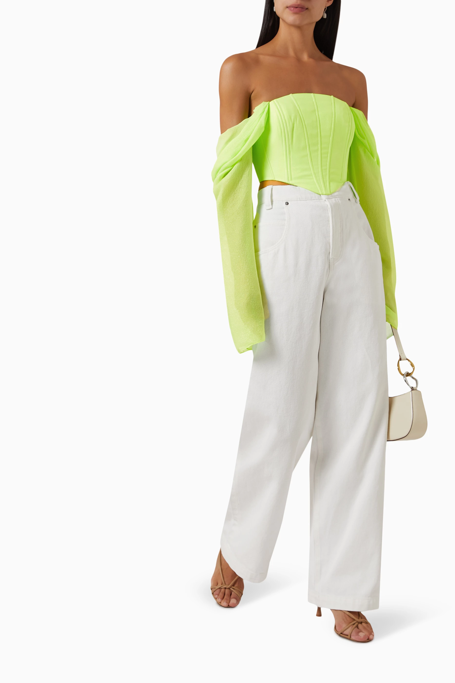 MANURI - Gigi Neon Corset Top